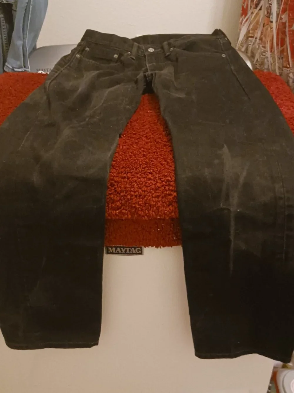 Levi's men's 505 black jeans 31x30